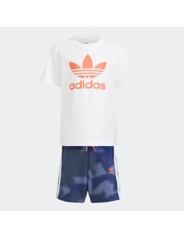 COMPLETO JUNIOR (T-SHIRT + BERMUDA) ADIDAS CAMO PRINT SHORTS AND TEE