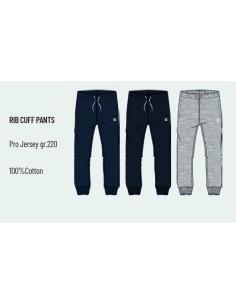 PANTALONI JUNIOR IN JERSEY CON POLSINO AL FONDO