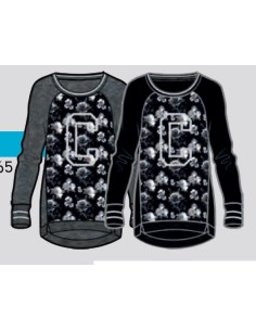 FELPA GIRL GIROCOLLO CON FIORI CHAMPION 2