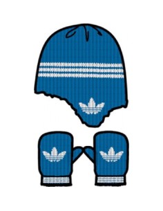 SET CAPPELLO + MUFFOLE ADIDAS INFANT GIFTSET 2
