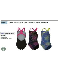 COSTUME GIRL ARENA  GALACTIC SWIMSUIT SWIM PRO BACK