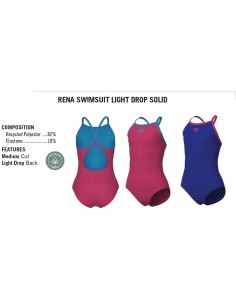 COSTUME GIRL ARENA mod. SWIMSUIT LIGHT DROP SOLID