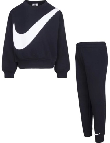 TUTA JUNIOR IN FELPA CON POLSINO AL FONDO NIKE SWOOSH ESSENTIALS FLEECE SET