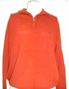 MAGLIONE UOMO MEZZA ZIP TINTA UNITA