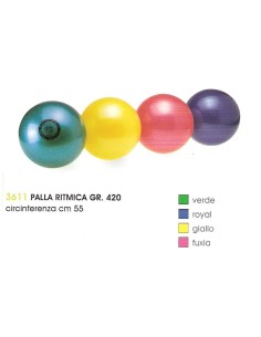 PALLA RITMICA 420gr PER ALLENAMENTO VARI COLORI