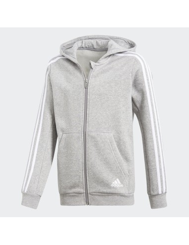 FELPA JUNIOR ZIP LUNGA E CAPPUCCIO ADIDAS YB 3S FL FZ HD