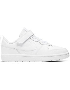 SCARPE JR CON STRAPPO NIKE COURT BOROUGH LOW 2 PS