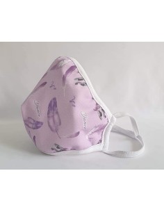 MASCHERINA LAVABILE PIUME