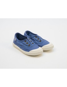 SCARPE IN TELA MOD. INGLES COL. AZZURRO